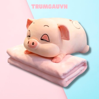 Gấu Bông Heo Hồng, Thú Bông Lợn Phê Cần Ngủ Dễ Thương