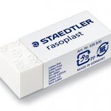 Tẩy Chì Staedtler 526 S40 màu trắng nhỏ,Tẩy rất sạch và để lại ít bụi tẩy khi tẩy.