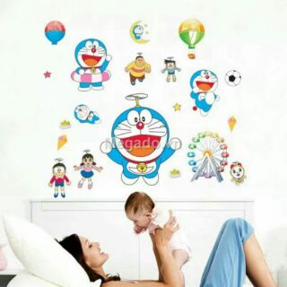 Decal doremon Tranh decal dán tường