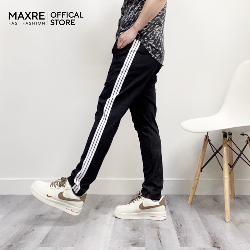 Quần thể thao 3 sọc unisex ống suông co giãn 4 chiều, có bigsize MRQ006B