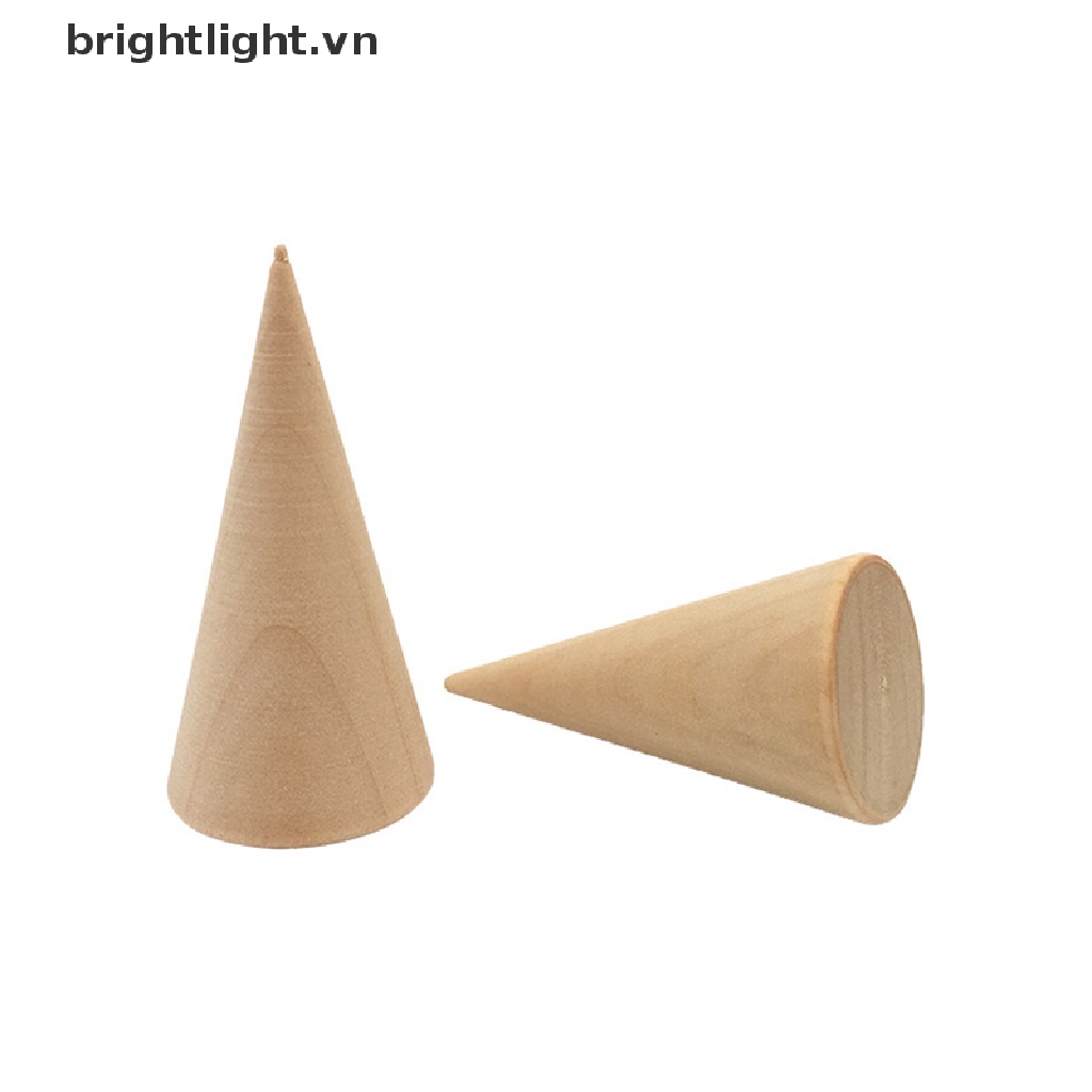 Bộ 5 Giá Đỡ Trưng Bày Nhẫn Hình Nón Bằng Gỗ Sáng Tạo