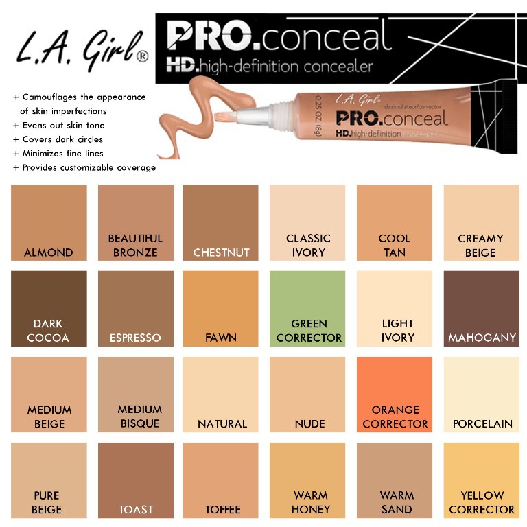 Kem Che Khuyết Điểm LA Girl HD Pro Concealer