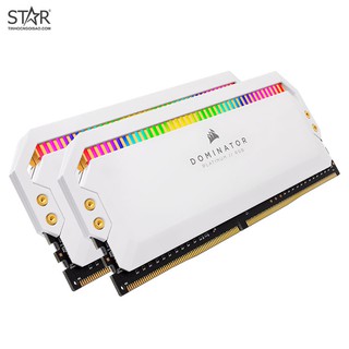 Ram DDR4 Corsair 32G/3200 Dominator Platinum RGB White (2 x 16GB) CMT32GX4M2C3200C16W