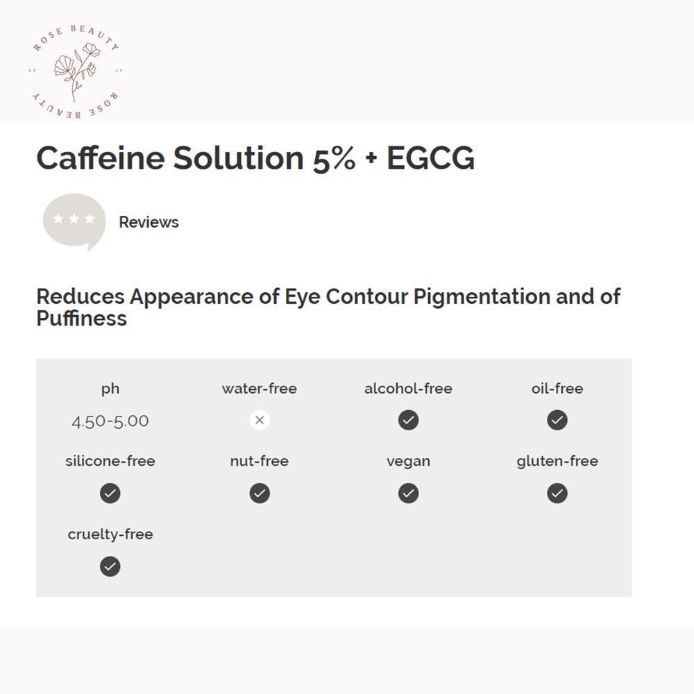 Serum mắt Caffeine Solution 5% + EGCG - The Ordinary