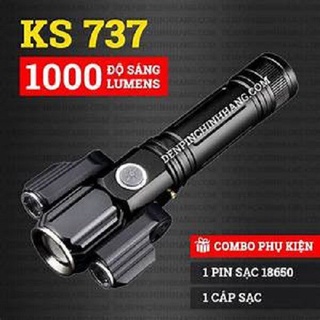 Đèn Pin Cầm Tay Siêu Sáng 3 Đầu Xoay 360