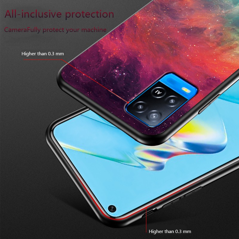 ốp điện thoại Kính Cường Lực Chống Sốc Họa Tiết Bầu Trời Sao Cho Oppo A54 | BigBuy360 - bigbuy360.vn