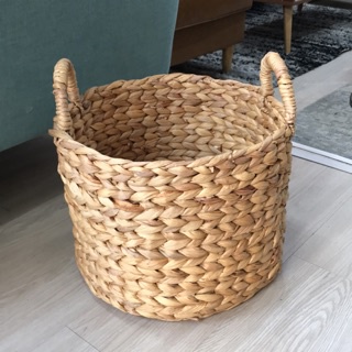 Giỏ sọt lục bình đựng đồ kiểu dáng hình tròn đa năng, đa dạng kích thước Giỏ mây đựng đồ