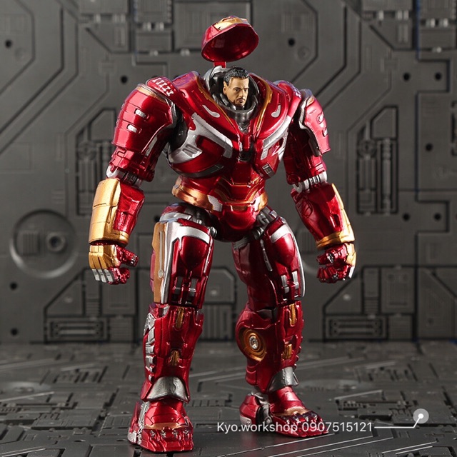 Mô hình figure Hulk Buster có đèn Led cảm ứng tiếng động