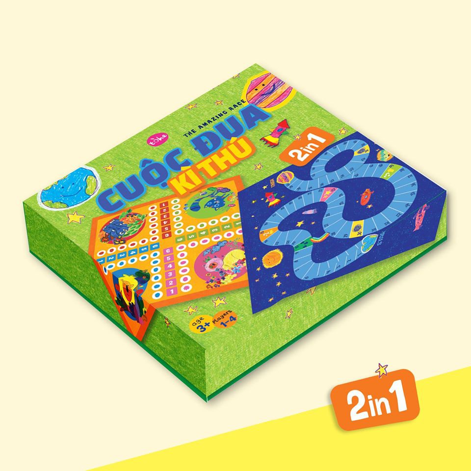 Made by Tòhe - Bộ đồ chơi Cuộc đua kỳ thú 2 in 1 gồm 2 game Cá ngựa và cuộc đua trong dải ngân hà - KT-GAR