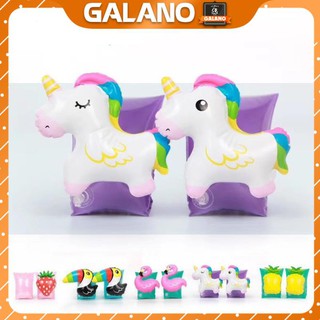 Phao Bơi Cho Bé Tập Bơi GALANO Phao Tay Cho Bé An Toàn Hình Kỳ Lân - Ngựa 1 Sừng (Unicorn) SS-001189