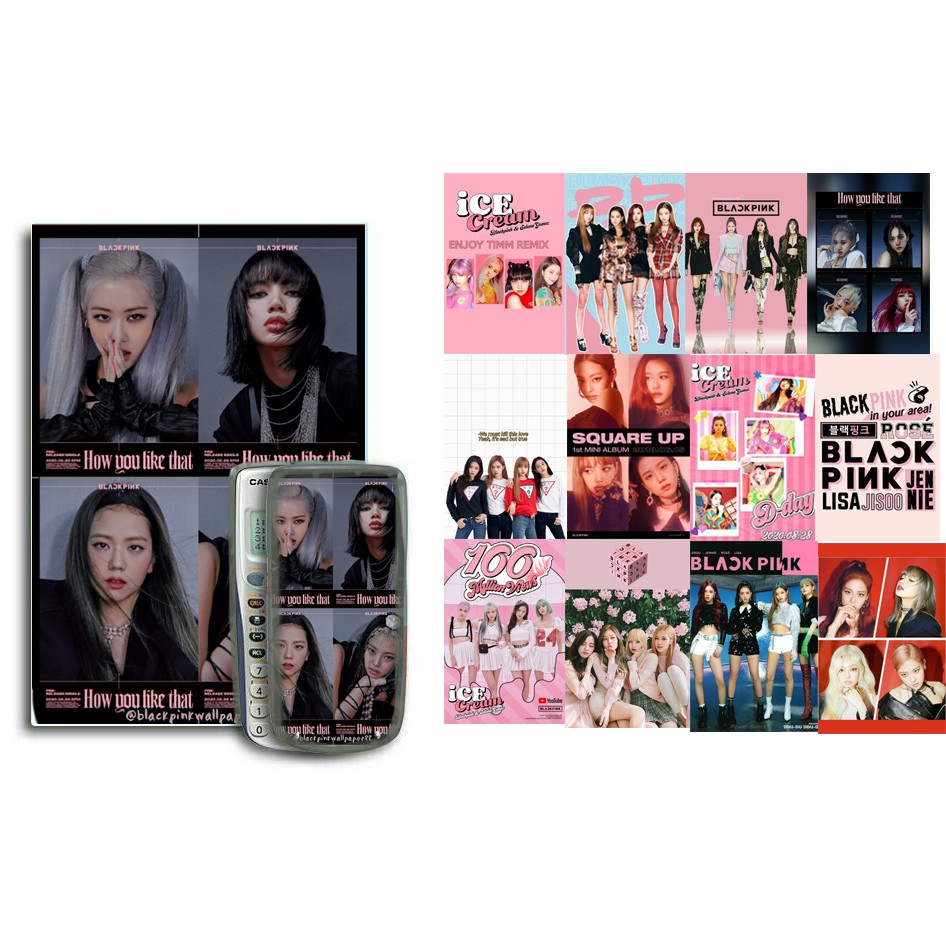 Decal dán máy tính thần tượng idol kpop DCMT1 bangtan blackpink twice wanna one exo sơn tùng jack chống thấm nước12x18cm