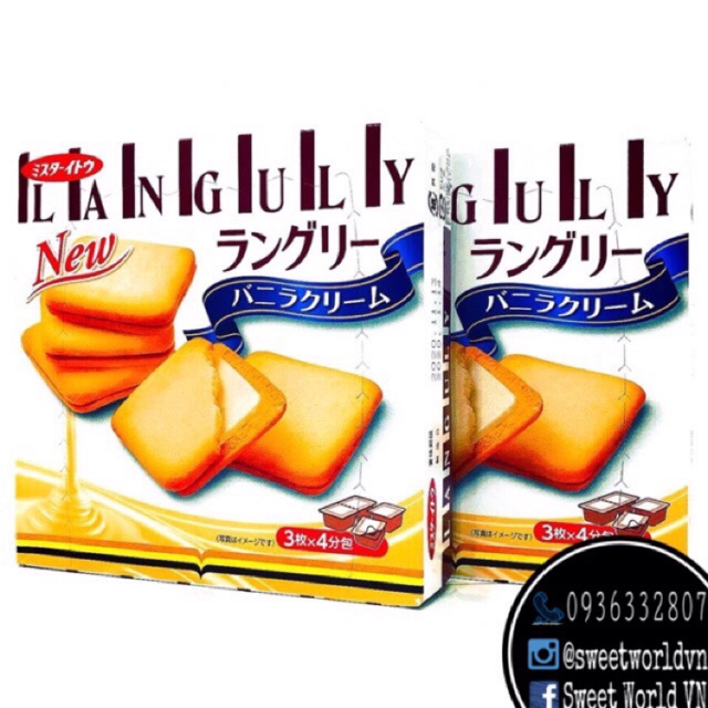 Bánh lưỡi mèo Languly - Nhật Bản
