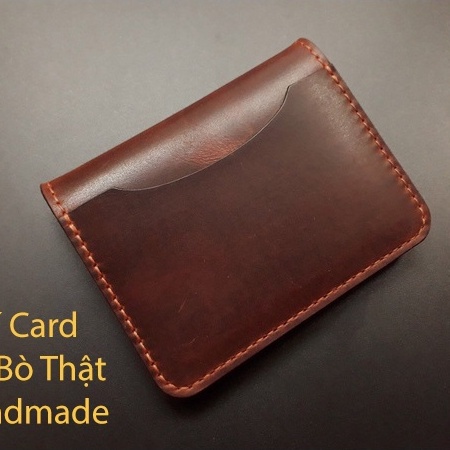 Ví Card Da Bò Ví Đựng Thẻ Nam Da Thật Handmade Libira Leather – Đồ Da Thủ Công Làm Theo Yêu Cầu