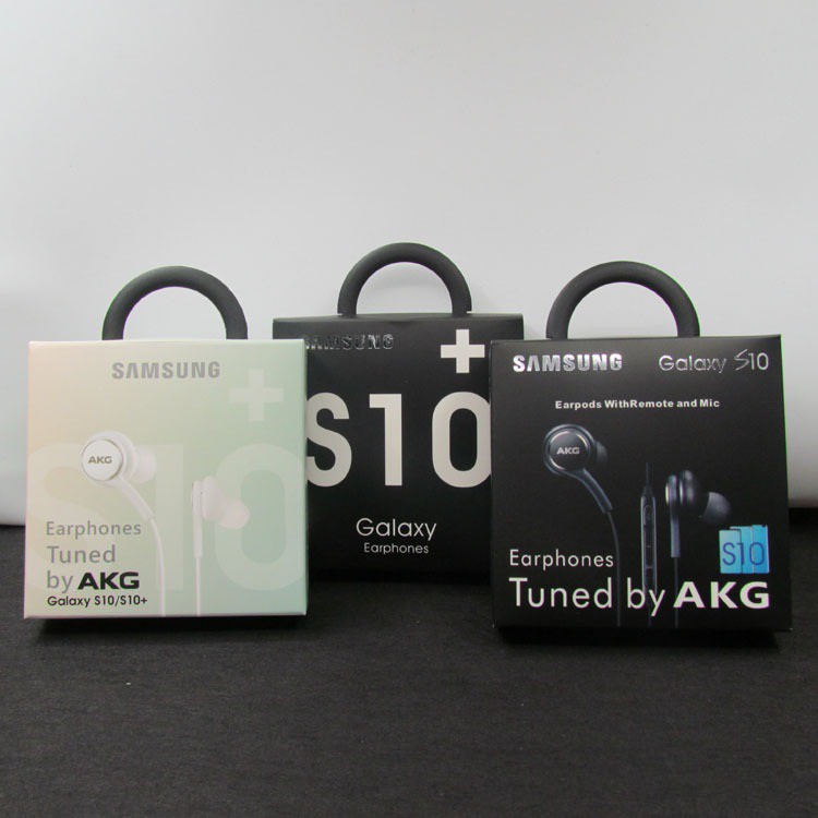 Tai nghe Samsung AKG S10+ full box mới 100%, dây bọc dù, có mic và đầy đủ nút bấm, tặng kèm nút cao su đệm tai