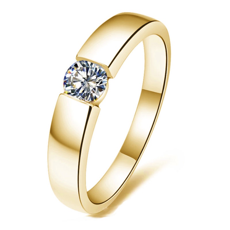 Nhẫn đính đá Sapphire thời trang dành cho nam và nữ