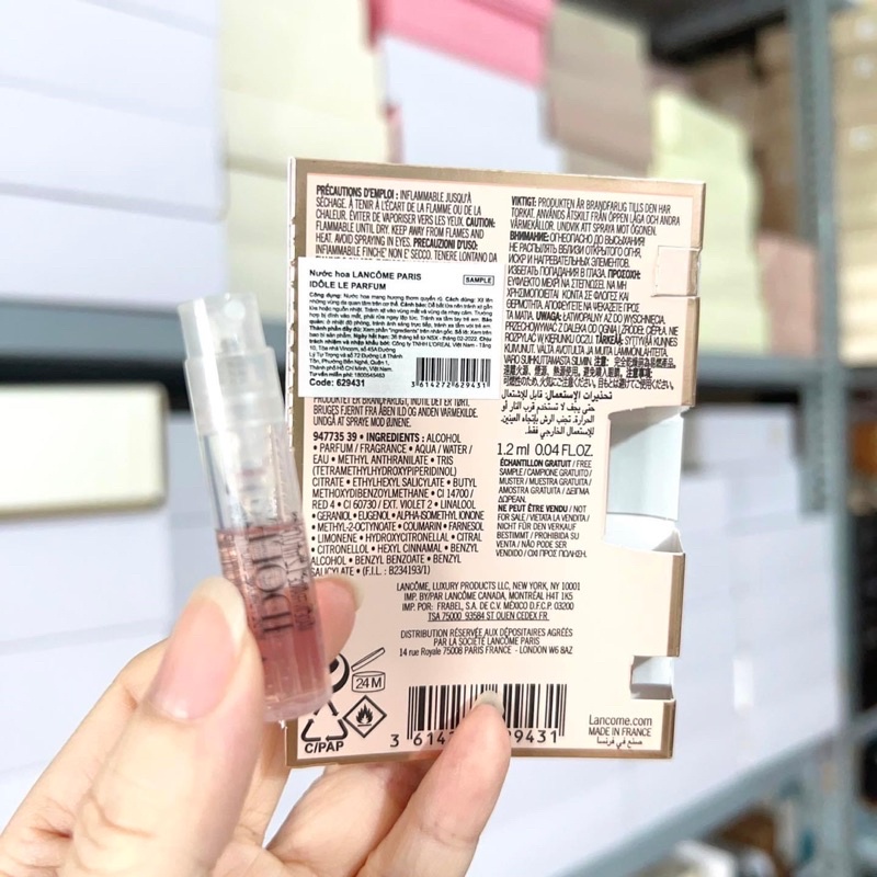 1 lọ nước hoa thơm mới sang trọng lưu giữ hương lâu Lancôme 1,5ml
