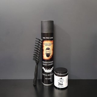 COMBO GÔM XỊT TÓC THE PRO LOCK 420 ML + Sáp Vuốt Tóc Nam