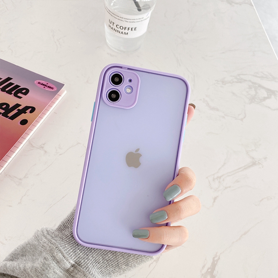 Iphone 12 Mini Pro Max Se 2020 11 Pro Xs Max Xr X 7 8 Ốp Điện Thoại Mềm Chống Sốc Màu Trơn Cho | BigBuy360 - bigbuy360.vn