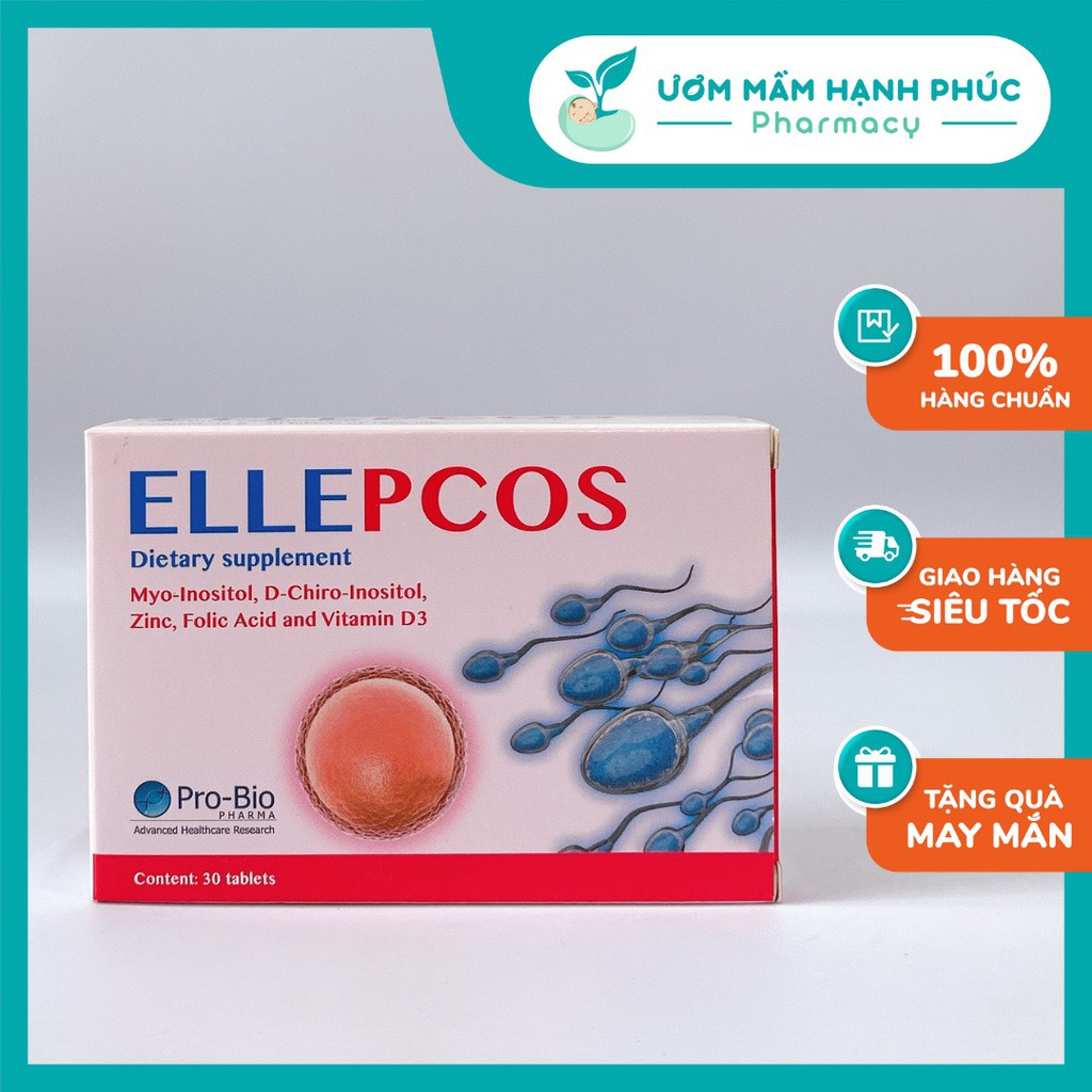 Ellecos [CHÍNH HÃNG] tăng thụ thai, hỗ trợ vô sinh - hiếm muộn, tăng thụ thai tự nhiên