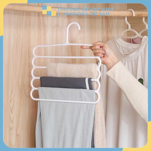FREESHIP - HÀNG CHUẨN Móc Treo Khăn, Quần Áo 5 Tầng Tiện Lợi 88203 Lamon Store