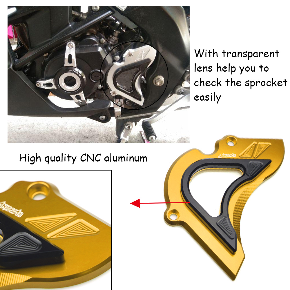 Phụ Kiện Bảo Vệ Động Cơ Phía Trước Bằng Nhôm cnc Cho Xe Mô Tô yamaha xsr155 mt15 vixion Ốp