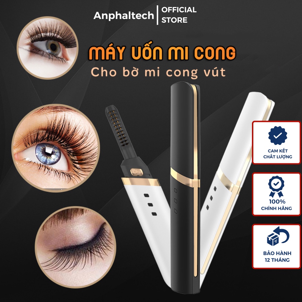 Máy Uốn Mi Bằng Nhiệt, Tạo Kiểu Mi, Có Tích Điện Cắm Sạc, 3 Chế Độ