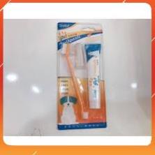 Bàn chải đánh răng cho chó mèo - gồm 3 món tiện lợi