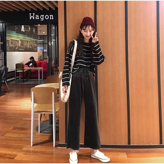 [M44][Quần] Quần culottes nhung nữ dài (MISCOCOLY)