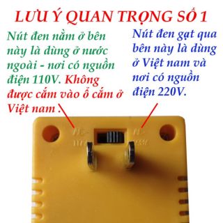 Cục chuyển điện 220V-110V (100W)