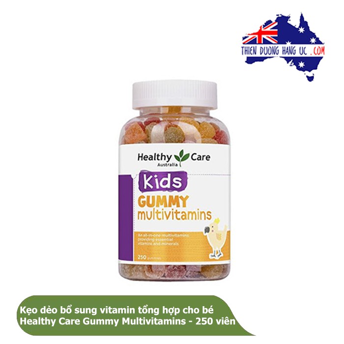 Kẹo dẻo Bổ sung Vitamin Multivitamin Gummy Healthy Care cho bé - 250 viên