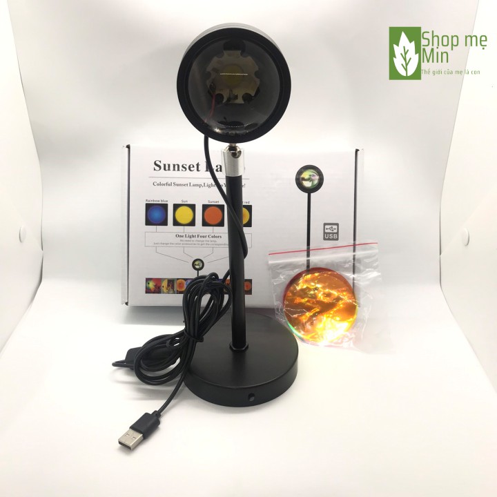 Đèn Led Sunset Hoàng Hôn Chuyển Được 4 Màu Quay Tiktok Siêu Hot, Đèn Hoàng Hôn Sunset Rose Blackpink -MIN66