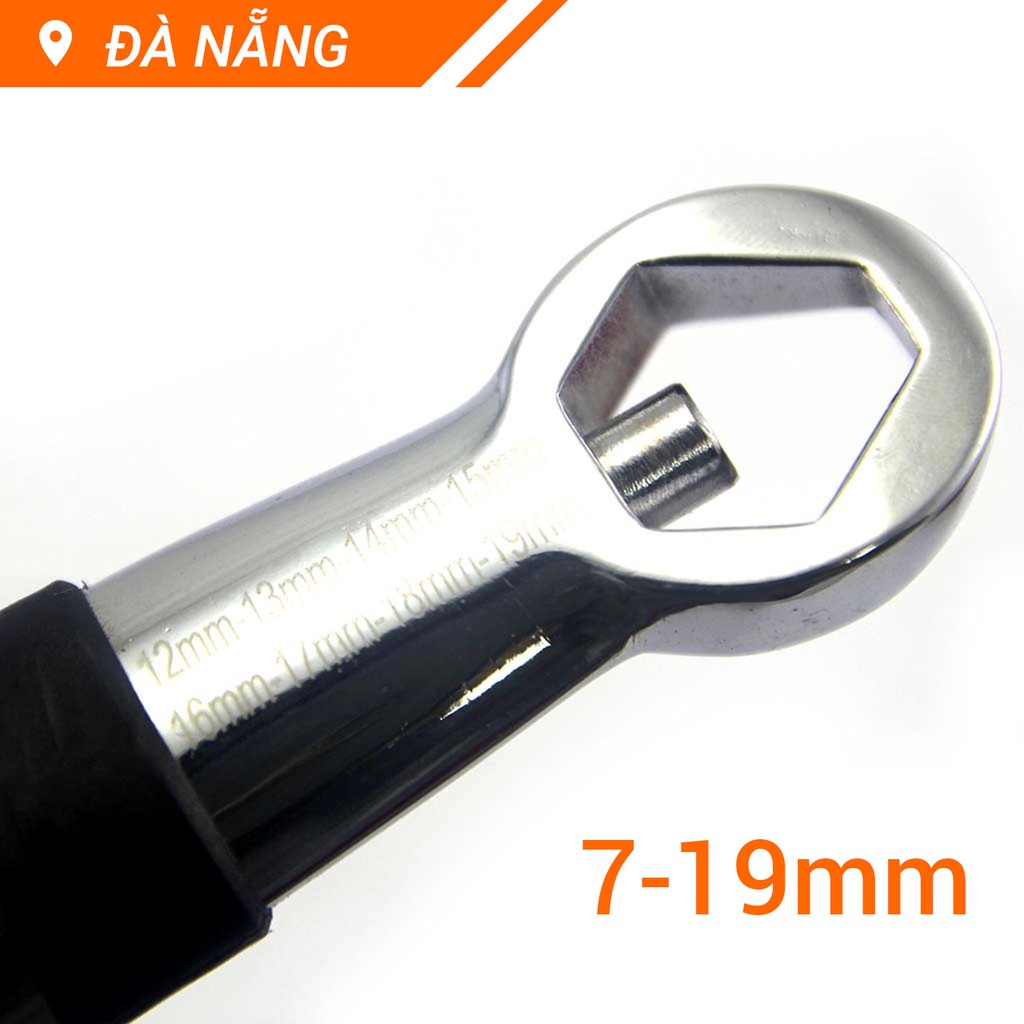 Cờ lê 2 đầu tròng đa năng 7-19mm (1/4-3/4inch)