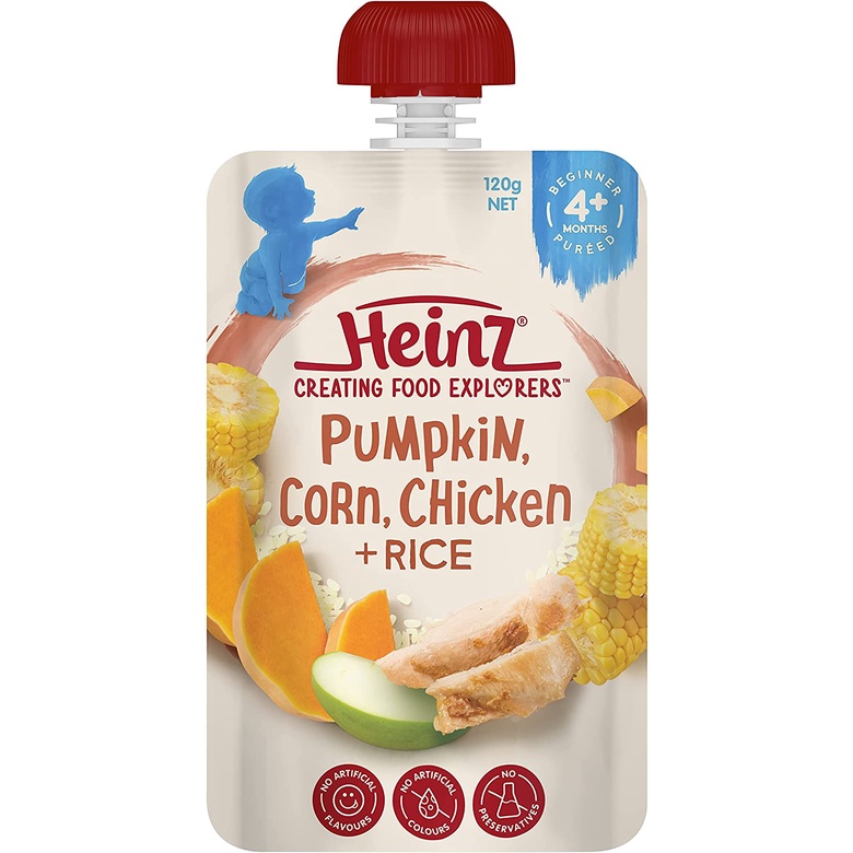 Váng Sữa/ Trái Cây Nghiền HEINZ CUSTARD ÚC Túi 120gr