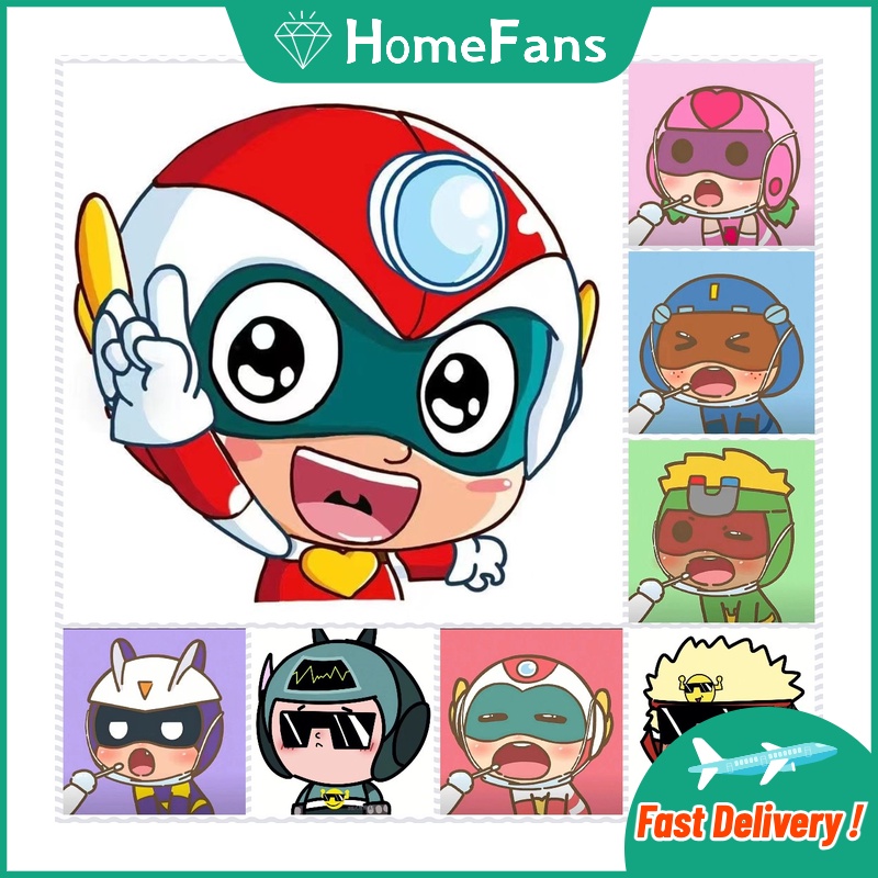 Bộ Tranh Đính Đá 5D Tự Làm 30x30cm / 40x40cm / 50x50cm Hình Quái Vật Đáng Yêu