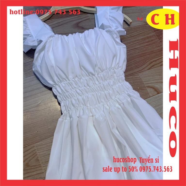 [ẢNH TỰ CHỤP] váy hai dây cánh tiên vintage mặc hai kiểu chân váy xòe năm tầng hai lớp có miếng đệm mút ngực  hucoshop | BigBuy360 - bigbuy360.vn