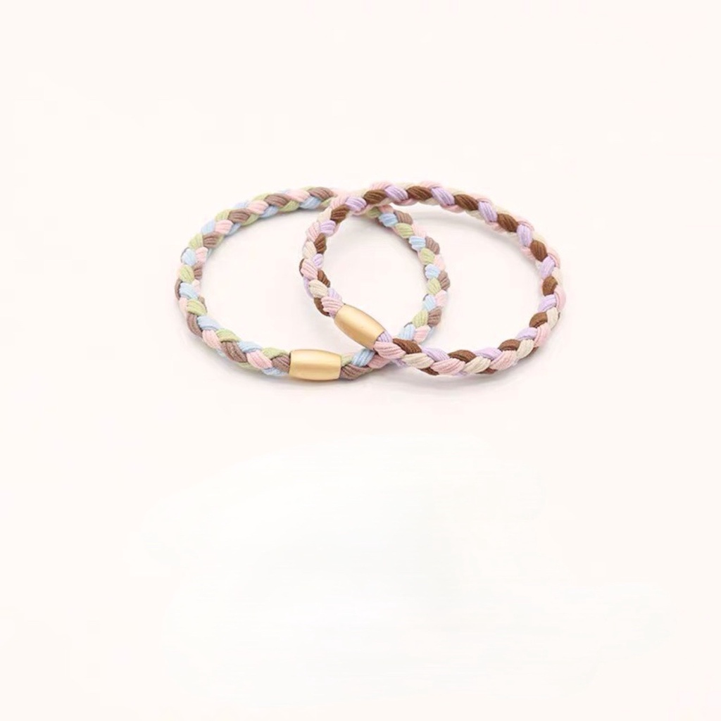 Dây buộc tóc bện màu nhiều mẫu đơn giản dễ dùng SC03