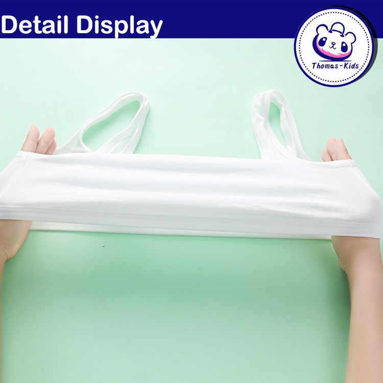[THOMAS Kids] Áo Ngực Không Đệm Ngực Bằng Vải Cotton Mềm Mại Và Thoải Mái Dành Cho Thanh Thiếu Niên 8-16 Tuổi