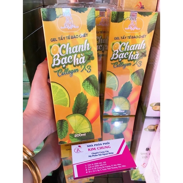 Gel tẩy kỳ tế bào da chết Colagen X3 cho cả mặt và body 200ml
