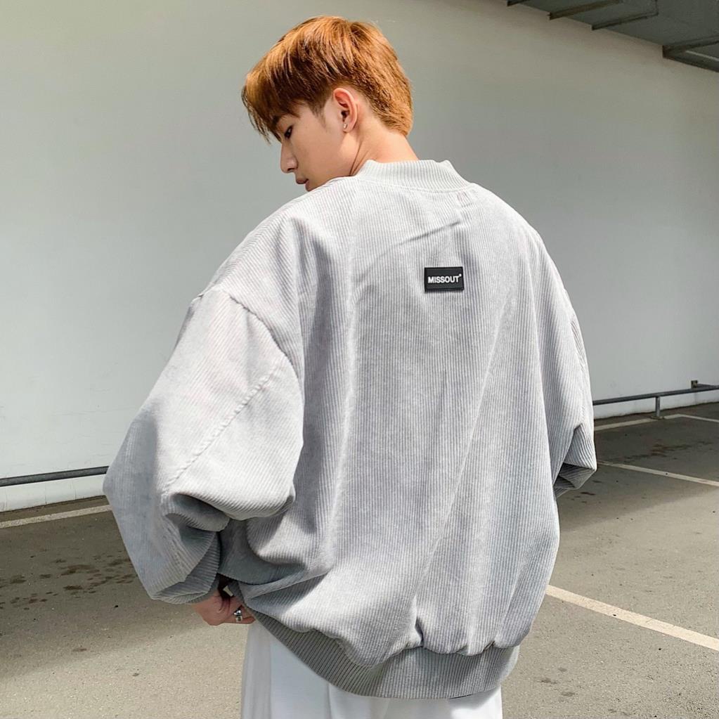 xả tết ÁO KHOÁC FABRIC BOMBER GRAY MST