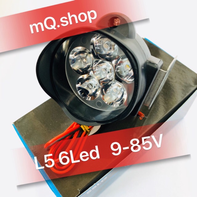 mQ.shop-ĐÈN TRỢ SÁNG XE MÁY L5 15W 9 LED