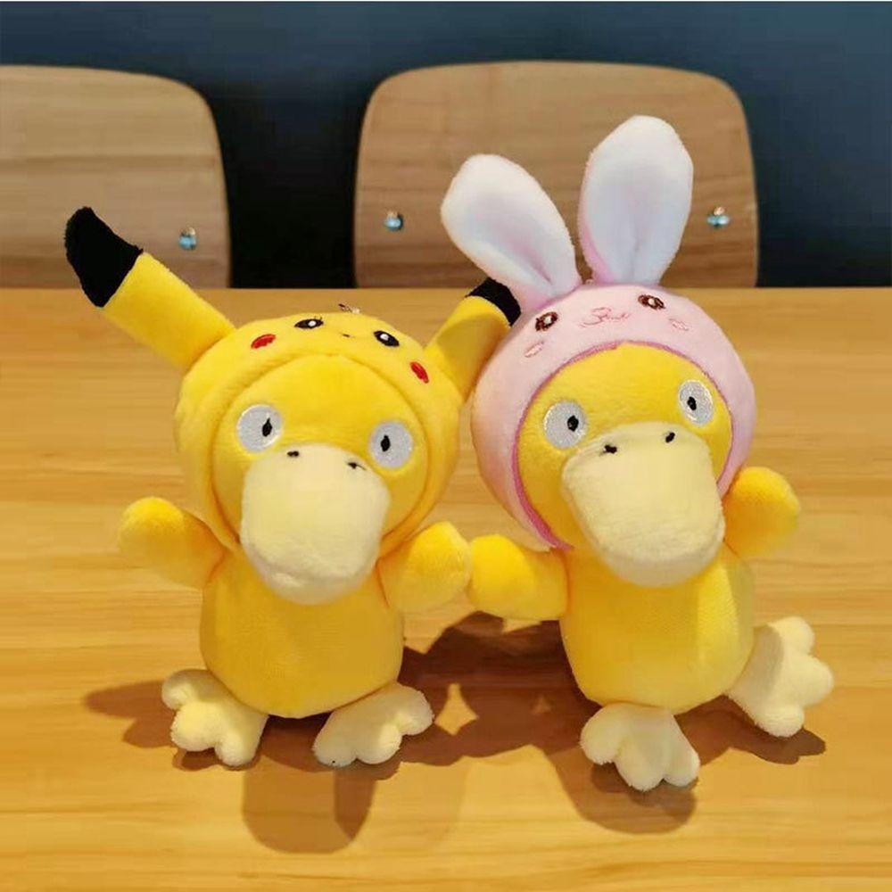LANFY Móc Chìa Khóa Xe Hơi Hình Pikachu / Vịt Vàng / Ếch Dễ Thương Sáng Tạo Dành Cho Nữ Giá Đỡ