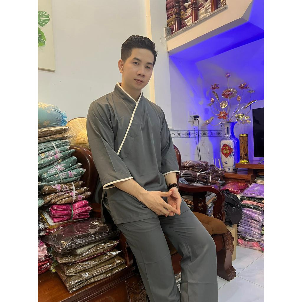 ĐỒ LAM ĐI CHÙA MẪU NHẬT NAM - VẢI LINEN CAO CẤP KHÔNG NHĂN