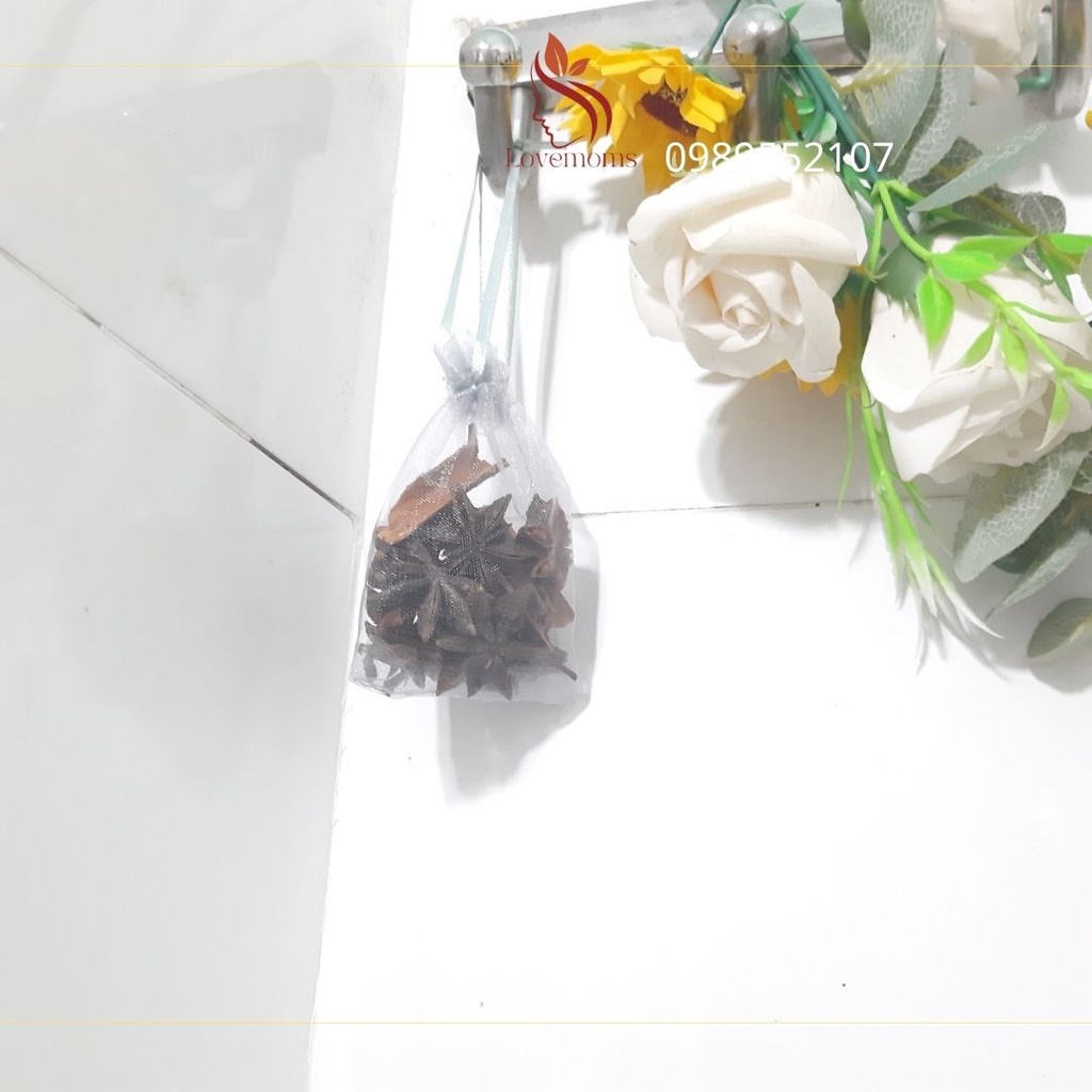 Túi thơm thảo mộc treo phòng, treo xe, treo tủ quần áo Lovemoms 20gr
