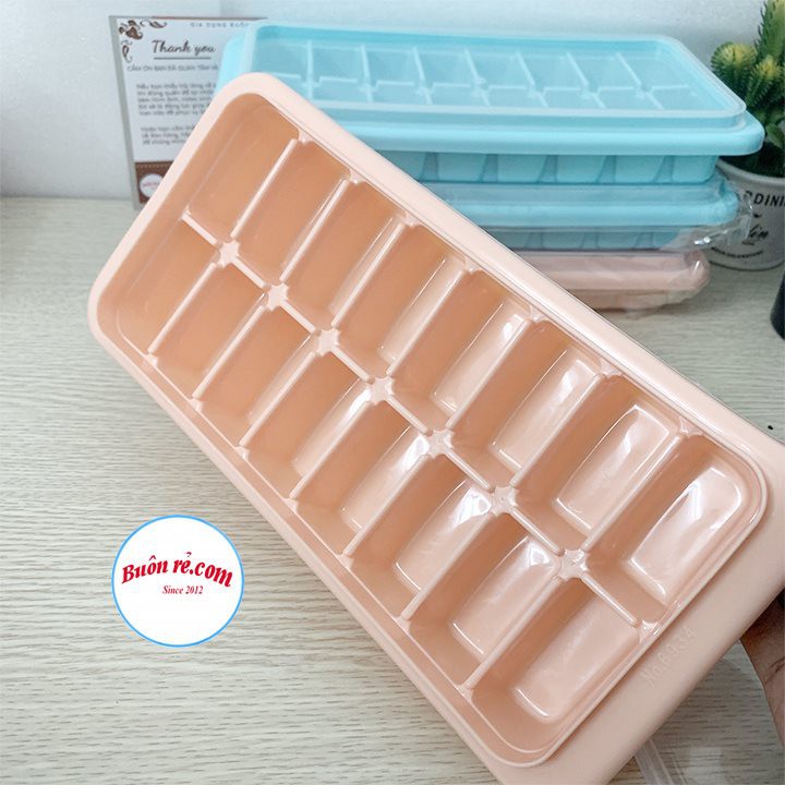 Khay đá, khuôn thạch 16 viên có nắp Việt Nhật - Khay chia đồ ăn dặm cho bé (MS:6934) -Buôn rẻ 01287 | BigBuy360 - bigbuy360.vn