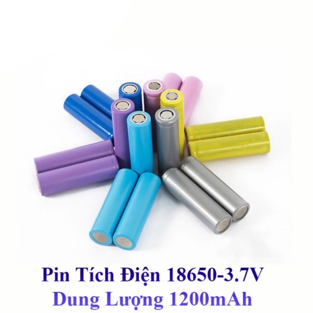 Pin tích điện 18650 3.7v 1200mAh - Pin Cell 18650 3.7v 1200mAh