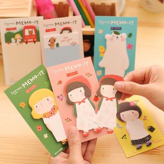 Giấy Note Ghi Chú Hình Động Vật Siêu Cute