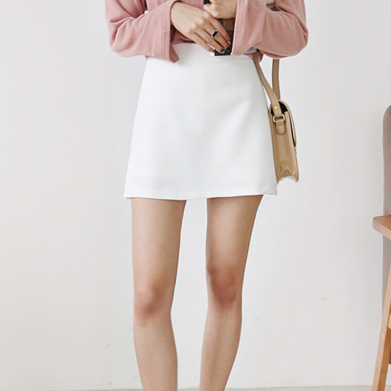 Quần đùi giả váy dáng chữ A xẻ tà phong cách Hàn Quốc dành cho nữ | BigBuy360 - bigbuy360.vn