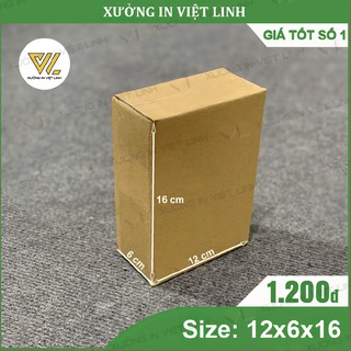 Combo 100 hộp 16x12x6 - hộp carton đóng hàng