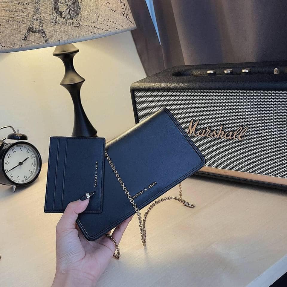 Giá Hấp Dẫn! Set Ví dài đeo chéo và ví thẻ chính hãng C&K