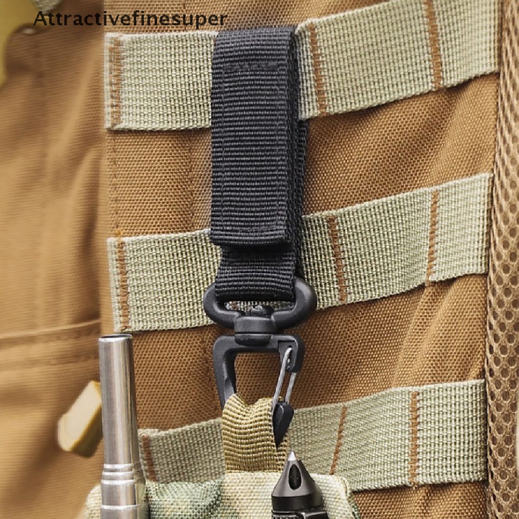 ASVN Outdoor Carabiner Nylon Tactical Backpack Key Hook Buckle System Buckle Hanging .